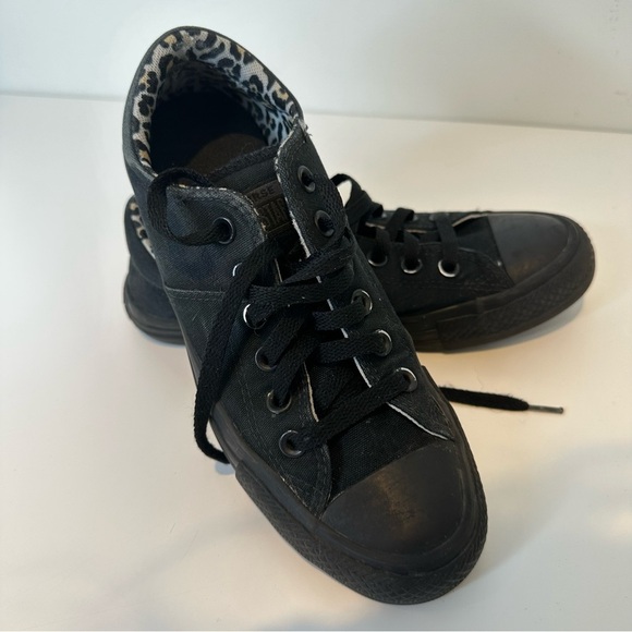 Converse All black Mafison Sneaker with leopard print inside - Picture 10 of 16